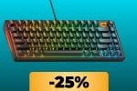 La tastiera Glorious con tasti MX intercambiabili e illuminazione RGB è in promo (quasi) al minimo storico