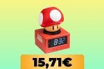 La sveglia digitale Super Mushroom con luce notturna è al minimo storico su Amazon