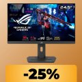 Il monitor da gaming ASUS ROG è in promozione su Amazon: refresh rate fino a 380Hz e risoluzione FullHD