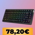 La tastiera HyperX Alloy Rise 75 è al minimo storico su Amazon: fino a 80 ore di gioco senza interruzioni