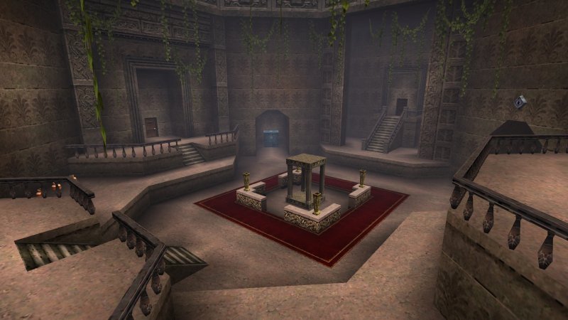 L'area centrale del Tempio della Foresta di Ocarina of Time