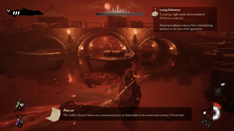 Una buona intuizione che mescola gameplay, trama e budget è stata quella di far volare Noa sulla propria scopa solo lungo i canali della città