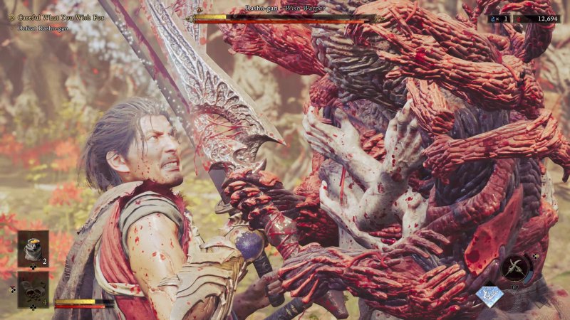 La caccia ai Genma ha risvolti molto crudi e ricorda un Berserk nel Giappone del Periodo Edo