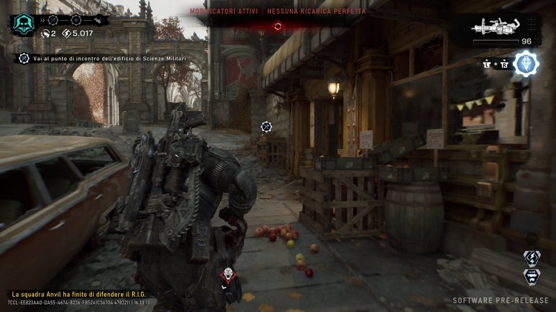 Uno scorcio della mappa della modalità Horde Siege di Gears of War: E-Day