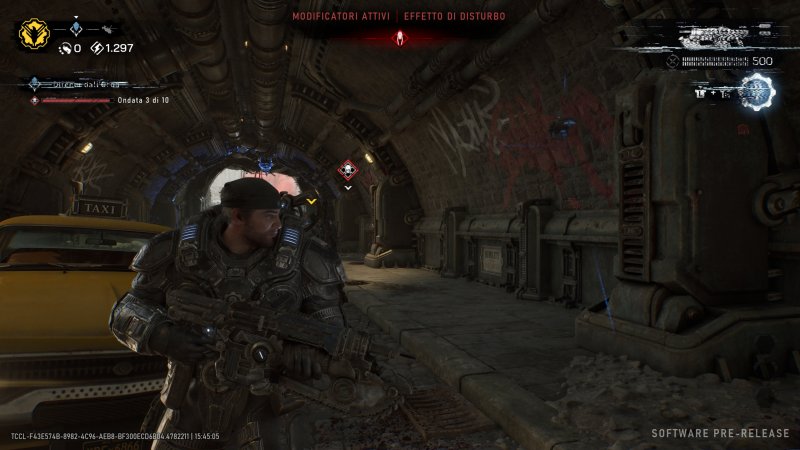 Marcus riprende fiato nella modalità Horde Siege di Gears of War: E-Day