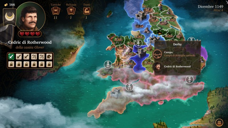 In modalità Regno, la mappa è diversa