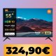 La Smart TV Xiaomi TV F 4K UHD da 55" è al minimo storico su Amazon
