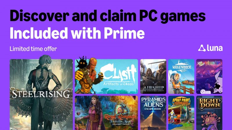 I giochi di agosto su Prime Gaming