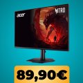 Il monitor da gaming Acer Nitro da 24' è in offerta su Amazon: FullHD e refresh rate da 200 Hz
