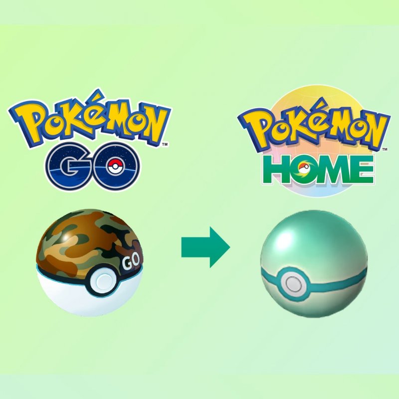 La trasformazione della Poké Ball da Go a Home