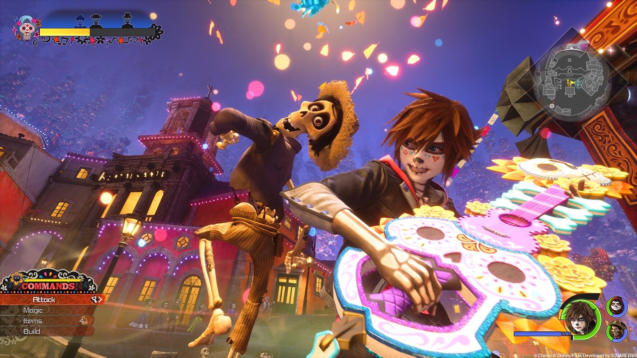 Sora nel mondo di Coco in Kingdom Hearts 4