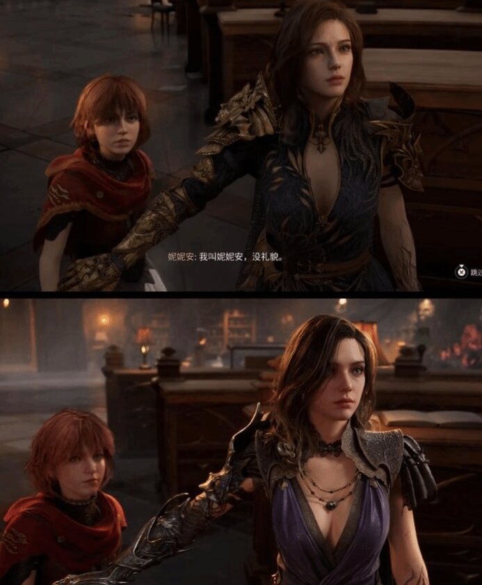 The new Gwendoline (above) appears to have a slightly different face than before (below)