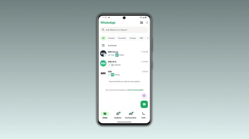 Wa Media previews Android in chat list feature
