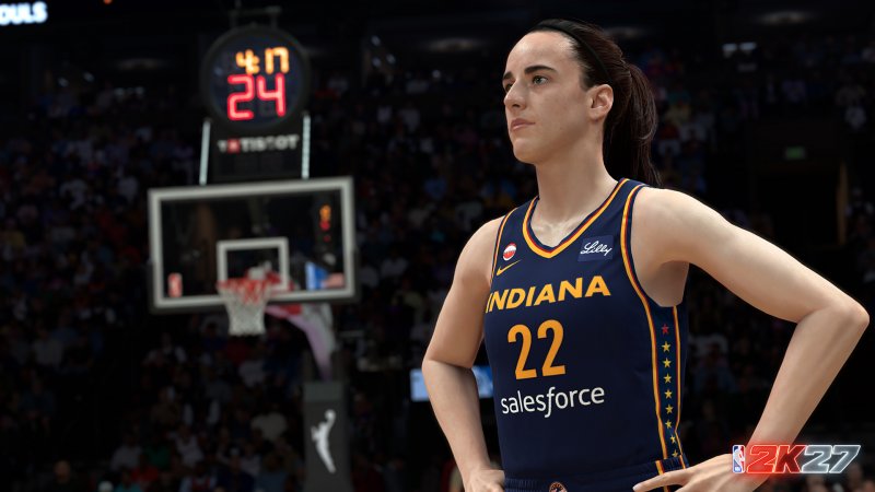 Caitilin Clark è una delle giocatrici più attese di questo NBA 2K27