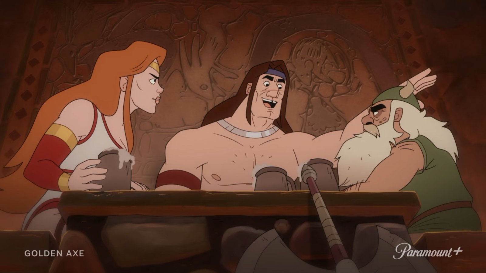 The Golden Ax Trio in the Bar