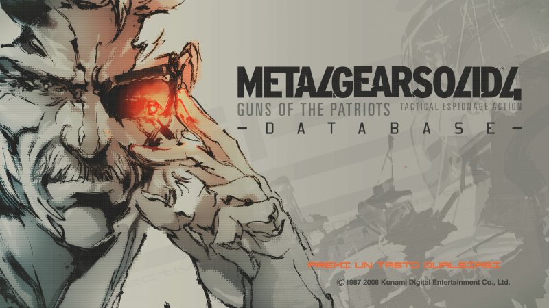 MGS4 Database è un'inclusione gradevole, ma obsoleta e con ancora gli errori della release originale