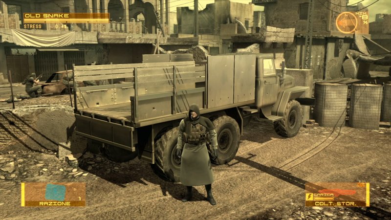 In Guns of the Patriots, Snake si trova catapultato in mezzo ai campi di una guerra che... è cambiata