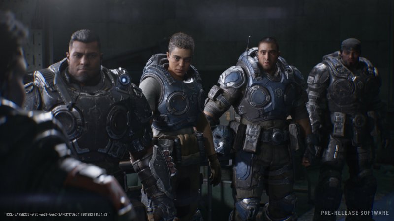 I quattro protagonisti di Gears of War: E-Day