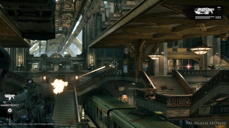 Lo scontro nella stazione ferroviaria di Gears of War: E-Day