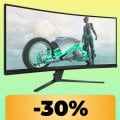 Il monitor Philips da 34' in formato curvo è in offerta su Amazon: acquistalo al suo minimo storico