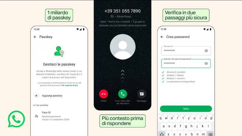 Pictures summarizing WhatsApp security news