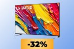 La smart TV LG QNED 4K ultra sottile da 50" è in offerta su Amazon al suo prezzo minimo storico
