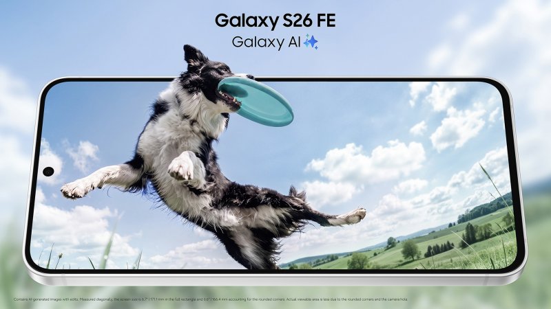 Il display del Samsung Galaxy S26 FE è presentato come un punto di forza dello smartphone