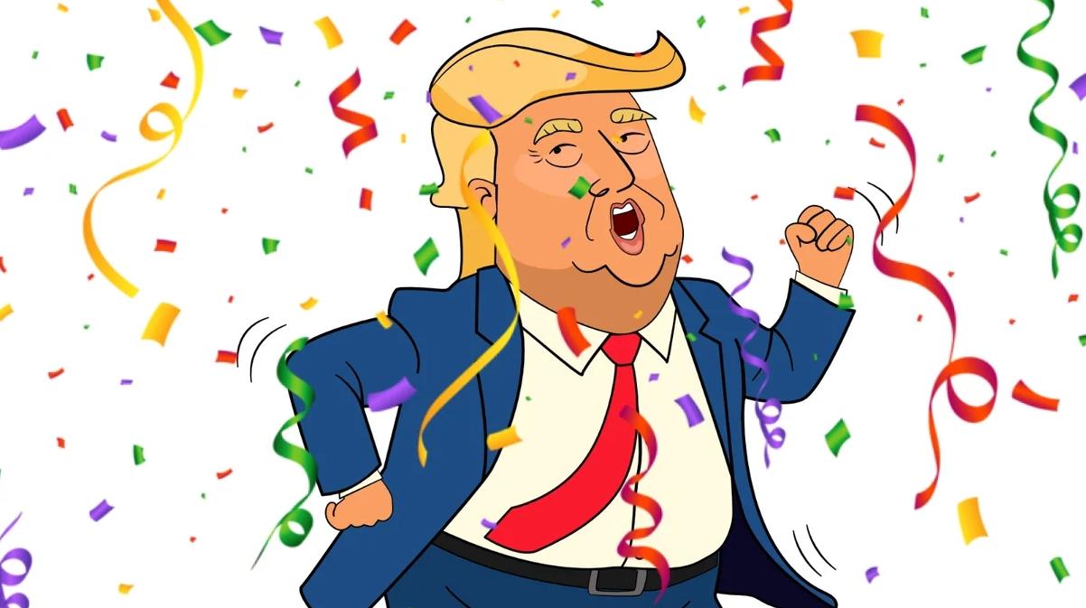Donald Trump disegnato