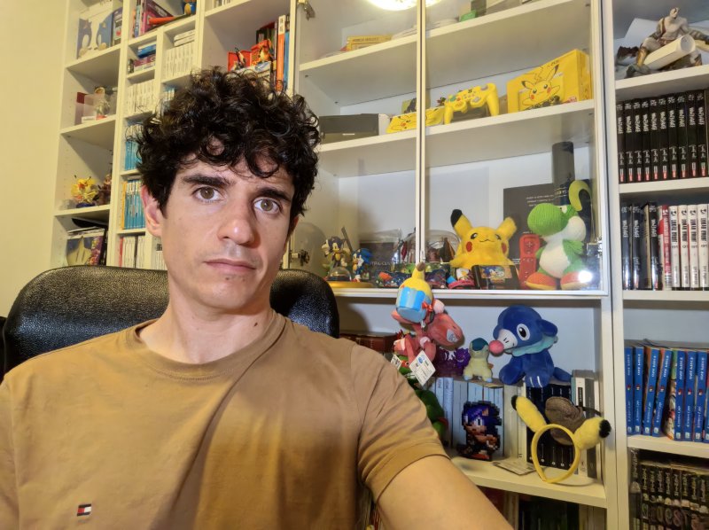 Un selfie con la fotocamera frontale del Huawei Matepad Pro Max