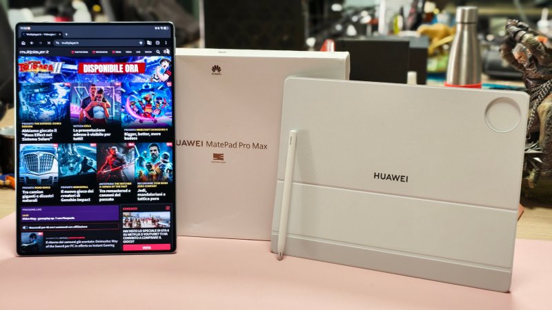 Huawei MatePad Pro Max viene venduto attualmente in bundle con matita e tastiera