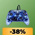 Il controller PDP con design trasparente per Xbox Series X/S e PC è al minimo storico su Amazon