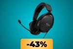 Le cuffie HyperX Cloud Stinger II Core sono in promozione (quasi) al minimo storico su Amazon