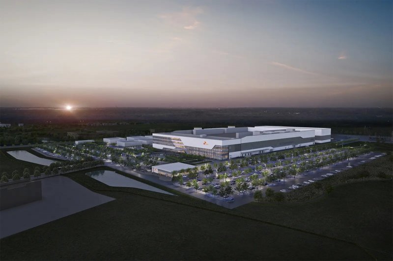 Il render del nuovo stabilimento di SK Hynix in Indiana
