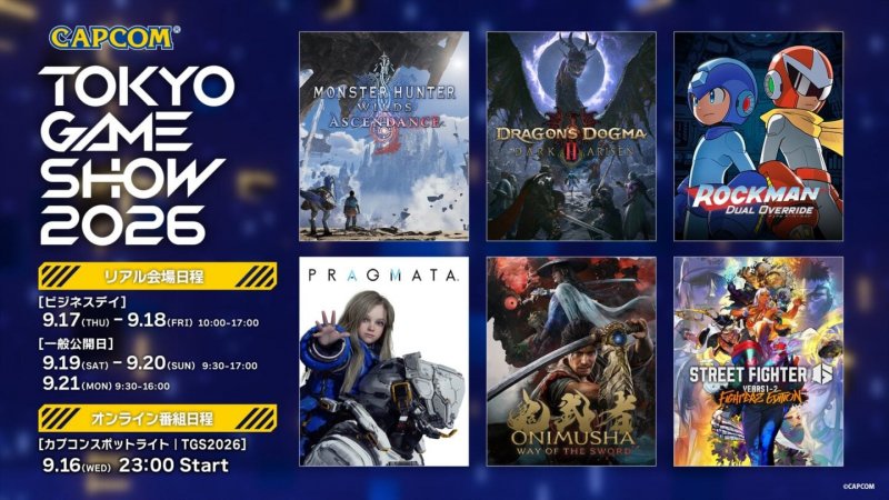 I giochi Capcom al TGS 2026