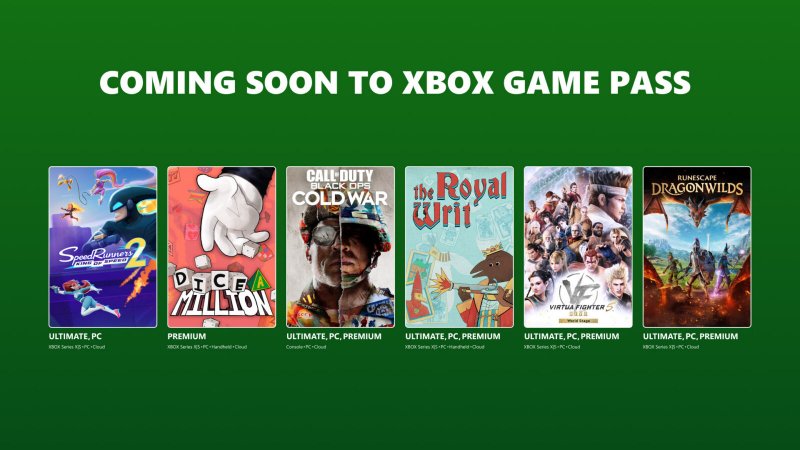 Le locandine dei titoli di inizio settembre di Xbox Game Pass