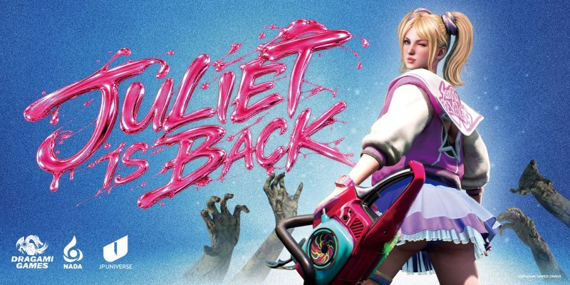 L'immagine che accompagna l'annuncio di Dragami Games conferma il ritorno di Juliet Starling nel nuovo Lollipop Chainsaw