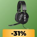 Le cuffie da gaming Corsair HS55 sono in sconto del 31% su Amazon: risparmia su questo headset