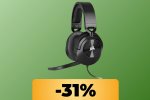 Le cuffie da gaming Corsair HS55 sono in sconto del 31% su Amazon: risparmia su questo headset