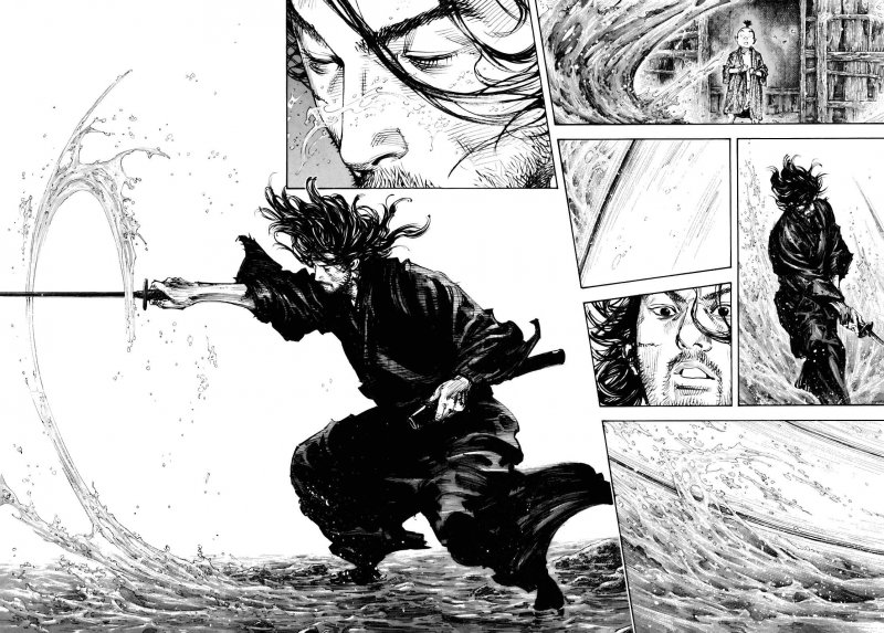 Il manga di Takehiko Inoue, Vagabond, è uno degli adattamenti recenti della storia di Musashi più apprezzati in generale