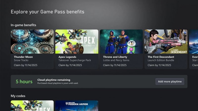 L'ammontare di ore di Cloud Gaming residue