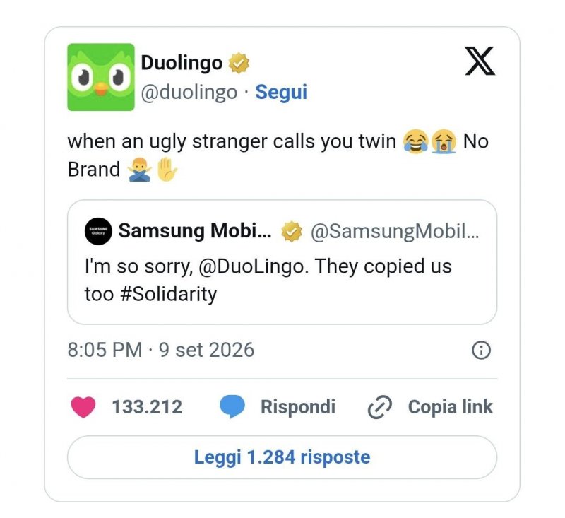 Samsung on Duolingo and iPhone Duo