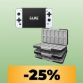 Questa custodia porta cartucce di gioco per Nintendo Switch può contenere fino a 72 schede