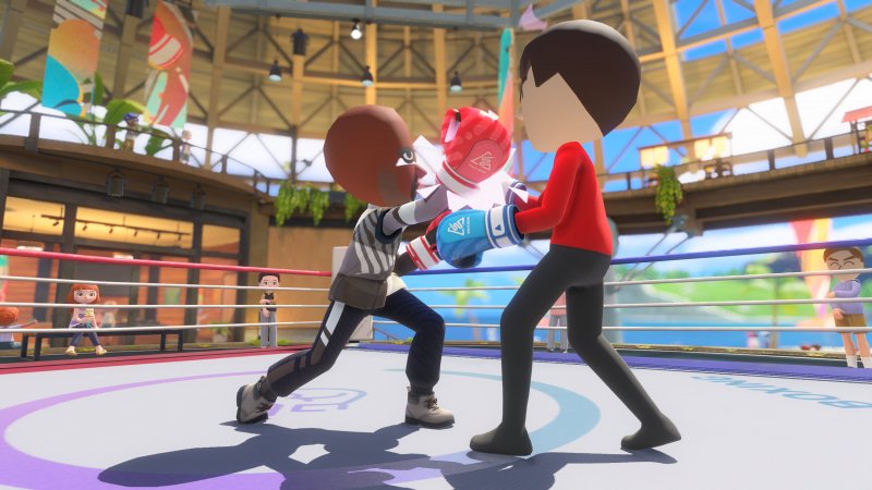 Un incontro di boxe in Nintendo Switch Sports Resort