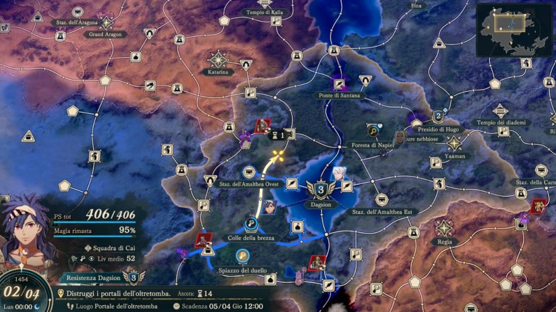 Nella terza parte del gioco potete esplorare la mappa del mondo con più squadre