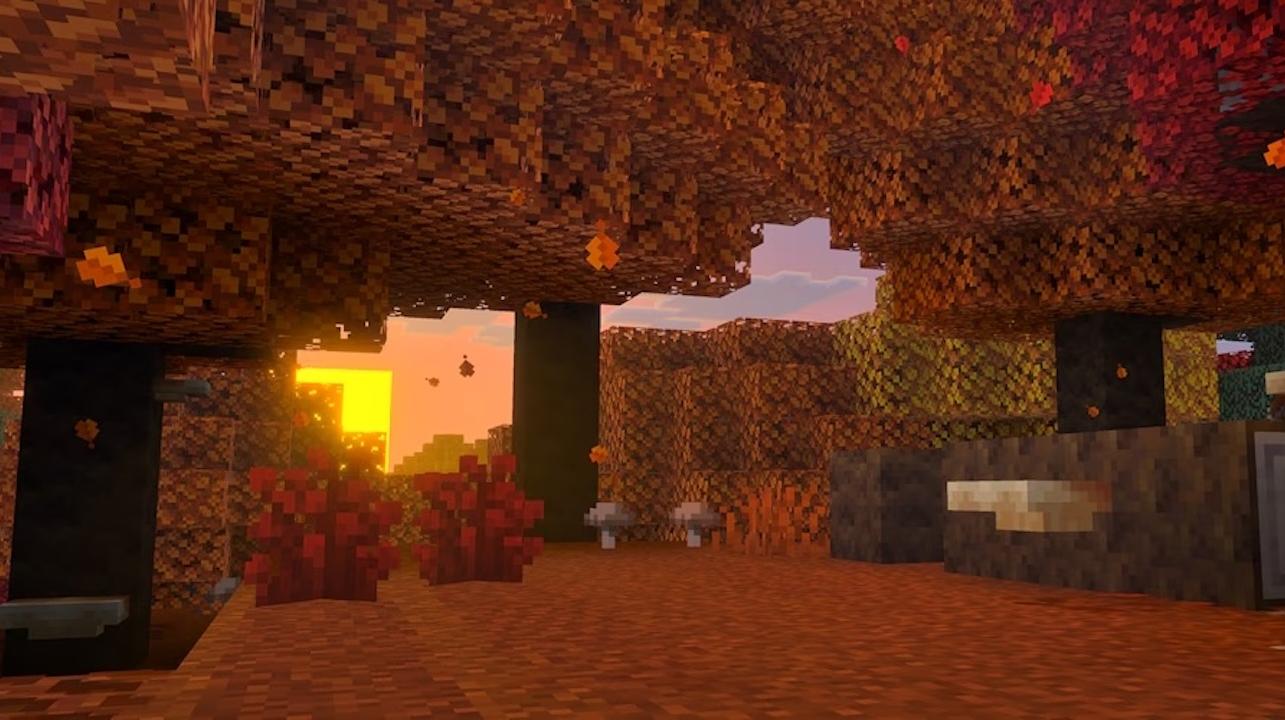 Una scena di Minecraft