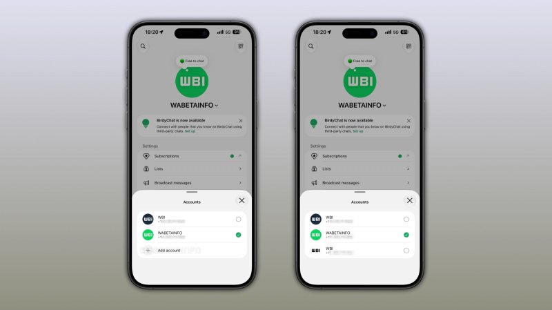 I registered a WhatsApp account on iOS (Font: wabetainfo)