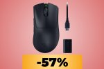Il mouse da gaming Razer DeathAdder V3 Pro è scontato del 57%: il prezzo cala al minimo storico