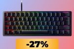 La tastiera da gaming Razer Huntsman Mini è in offerta su Amazon: puoi acquistarla al 27% di sconto