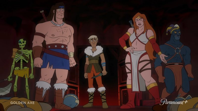 Il cast di Golden Axe al gran completo