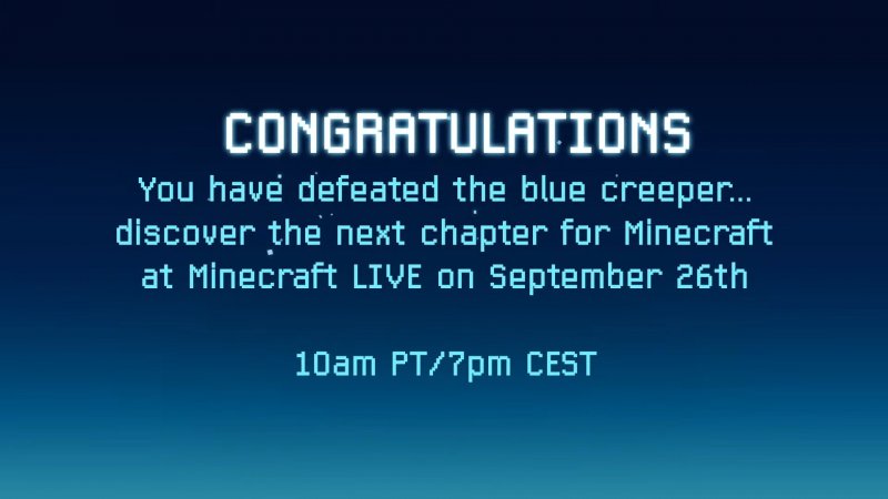 Trailer information related to Minecraft Live